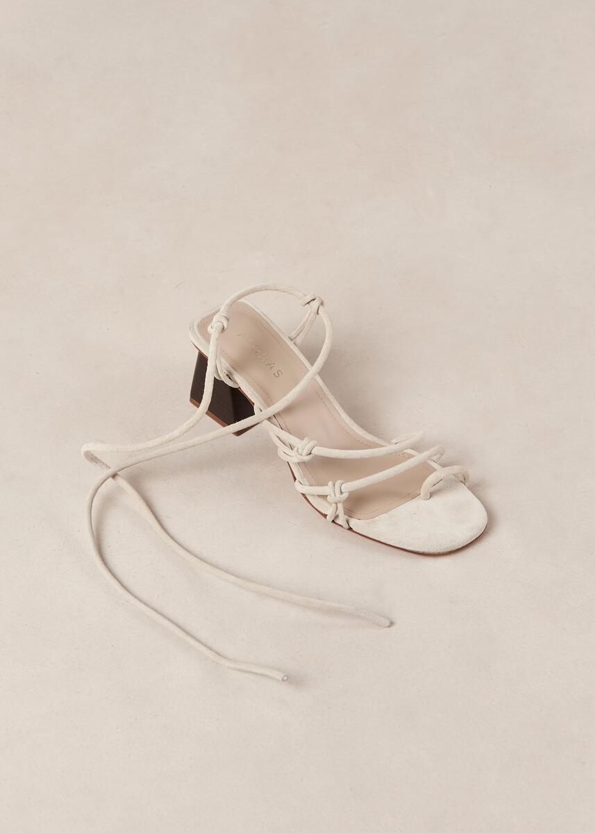 Goldie Cream Leather Sandals