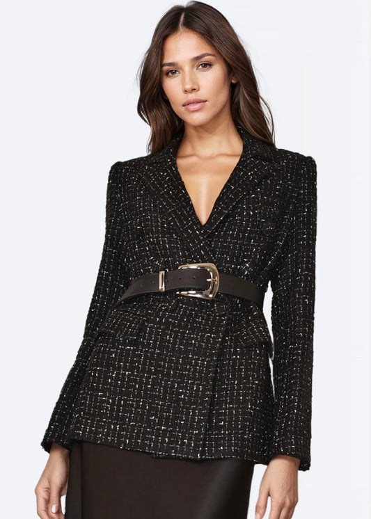 Bruna Oversized Tweed Blazer