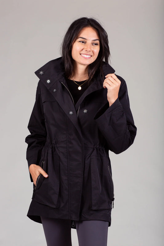 Anorak Rain Jacket- Black