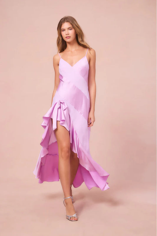 Mallee Satin Asymmetrical Dress