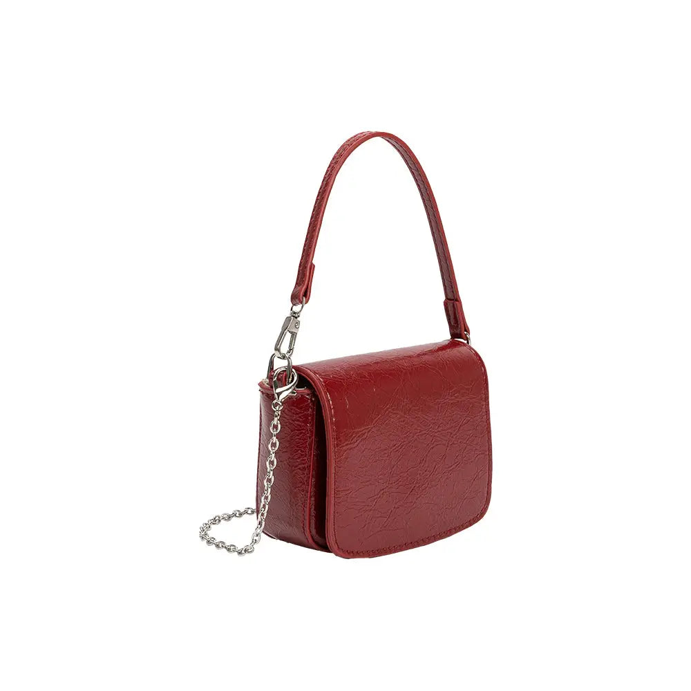 Sonnet Red Mini Vegan Crossbody Bag