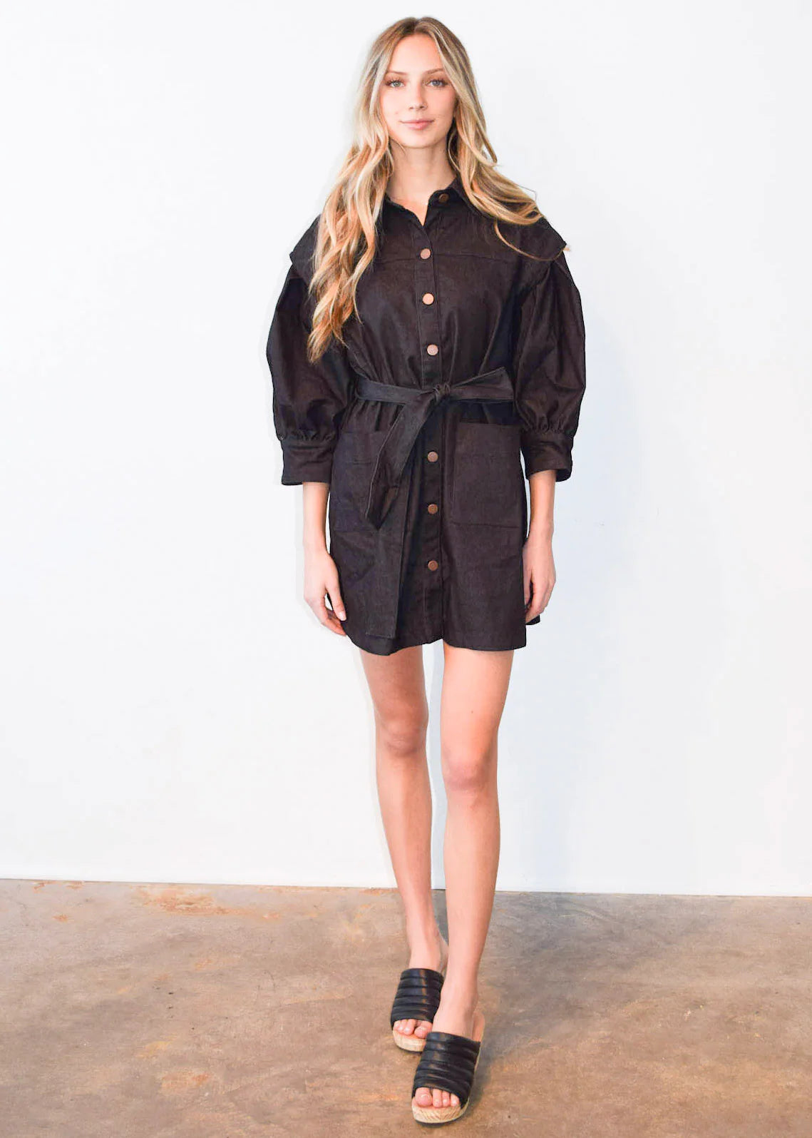 Denim Dress Black Denim