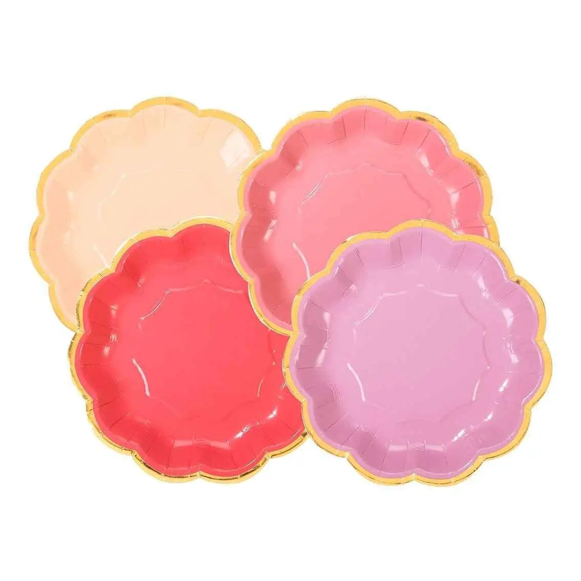 Rose Pink Party Plates | 12 Pack