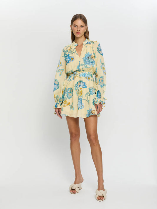 Giselle Blouson Sleeve Mini Dress