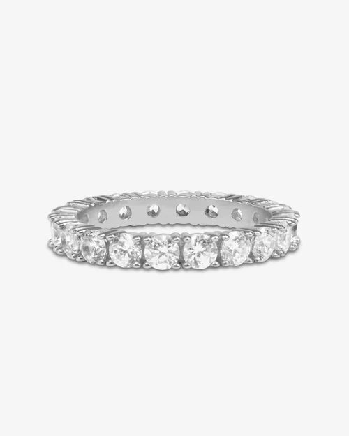 Heiress Ring- Silver|White Diamondettes