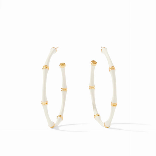 Bamboo Hoop - Ivory Enamel