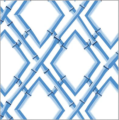 Gift Wrap Sheets- Bamboo Trellis Blue