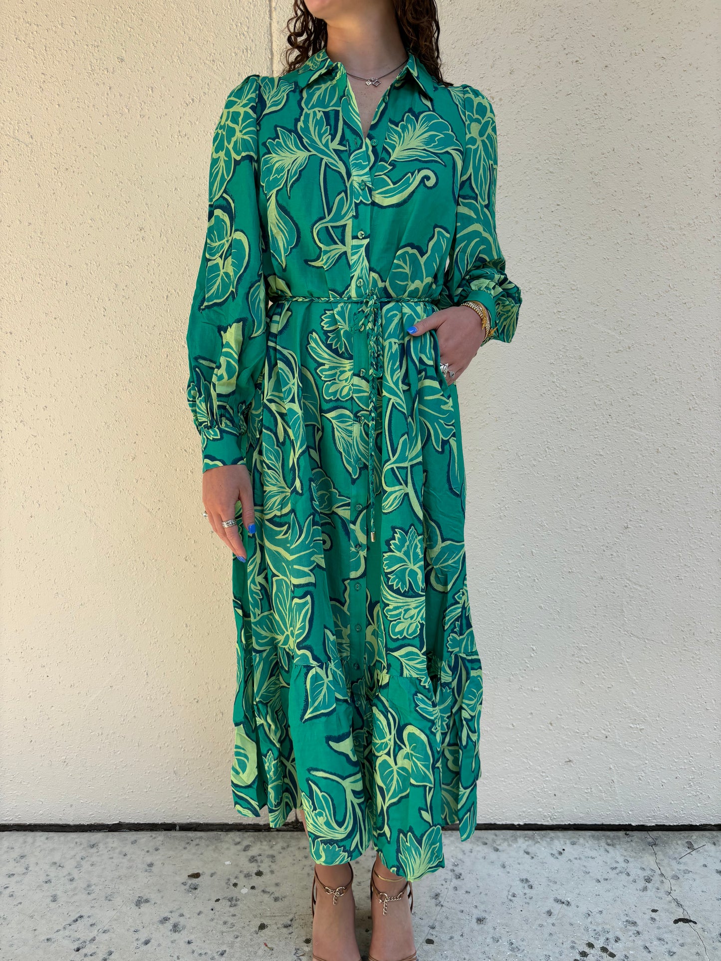 Flora Maxi Shirt Dress