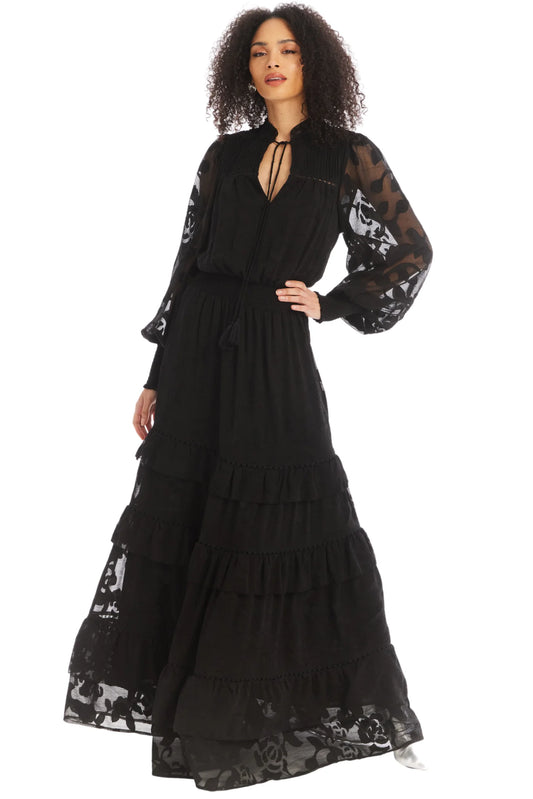 Nora Maxi Dress- Black