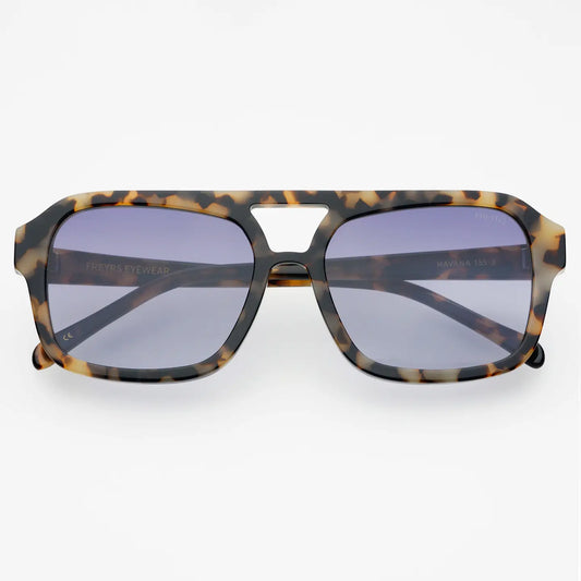 Havana Acetate Aviator Sunglasses