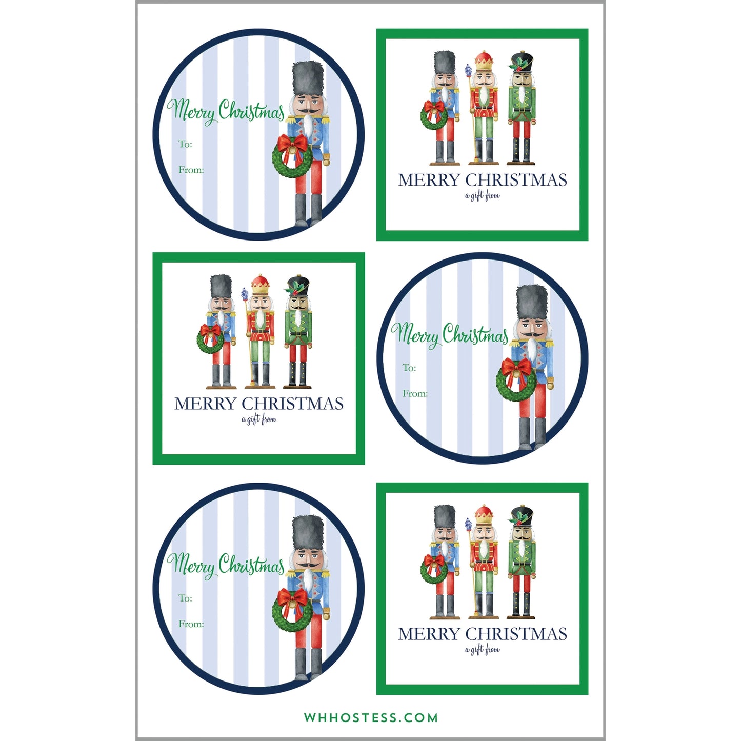 Nutcracker Gift Sticker Sheets