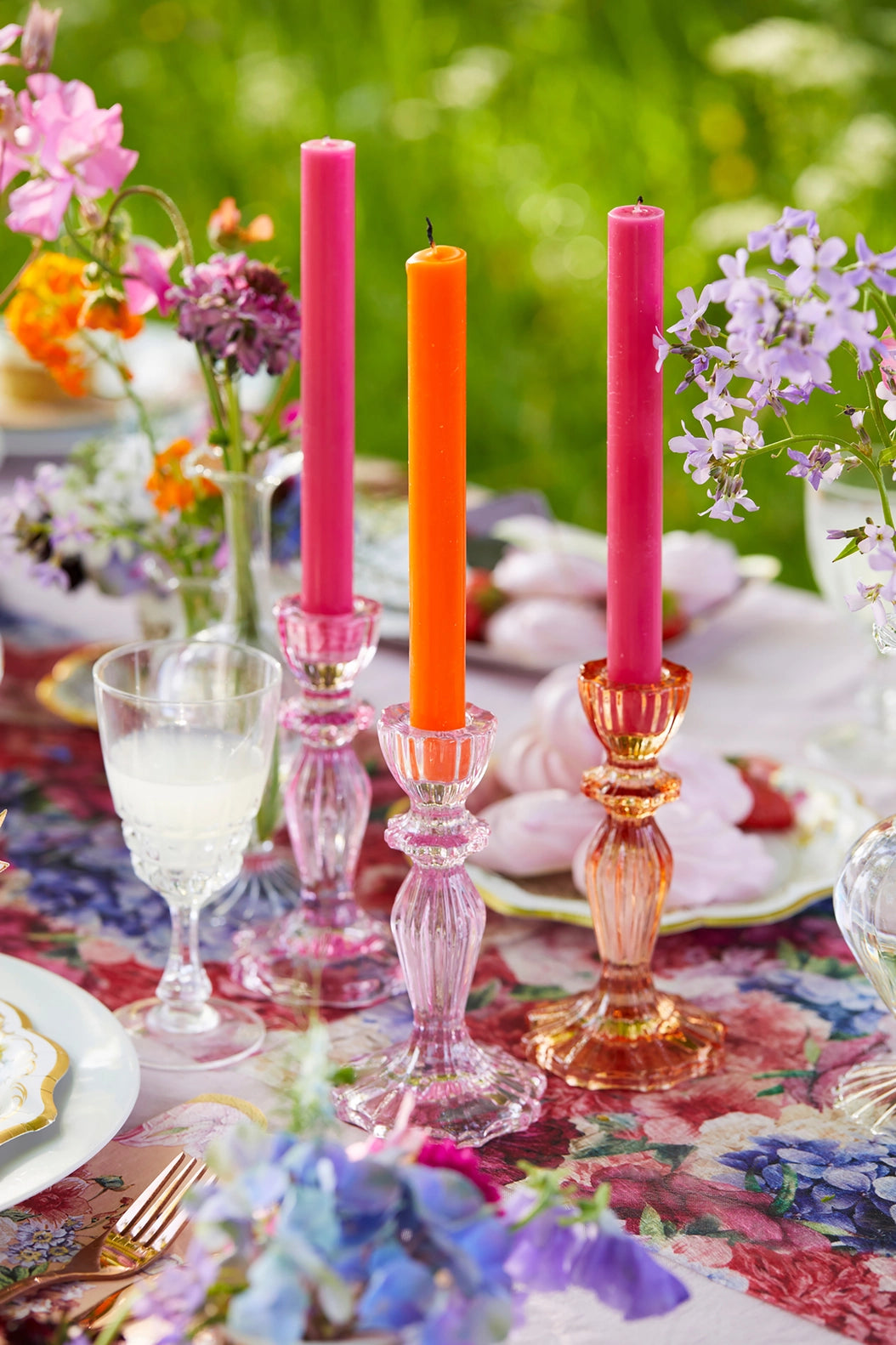 Warm Glass Candle Holders