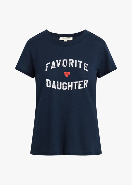Favorite Daughter Fitted Tee- Navy