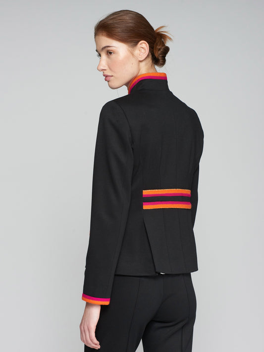 Jacket Black Stretch Structure