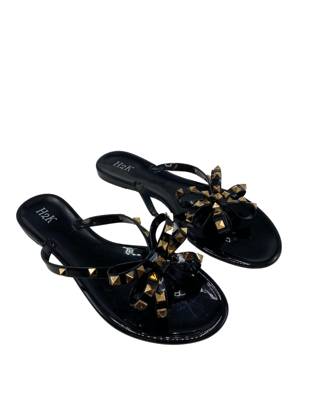 Summer New Arrivals Flat Studs Bowknot Jelly Flip Flops Women Beach Slipper  | SHEIN USA